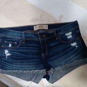 Hollister Dark Blue Denim Shorts
